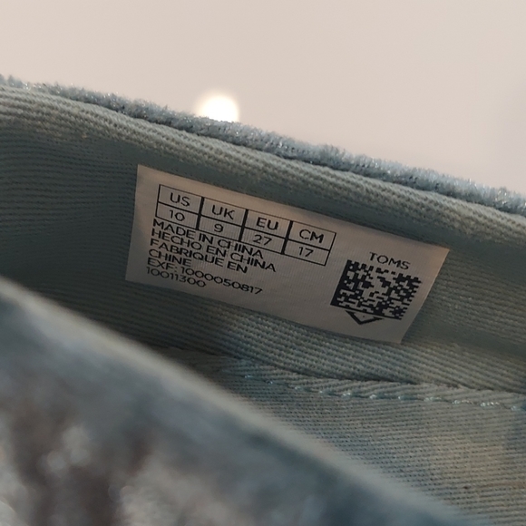 Toms Blue Velvet with Bows - Picture 6 of 9